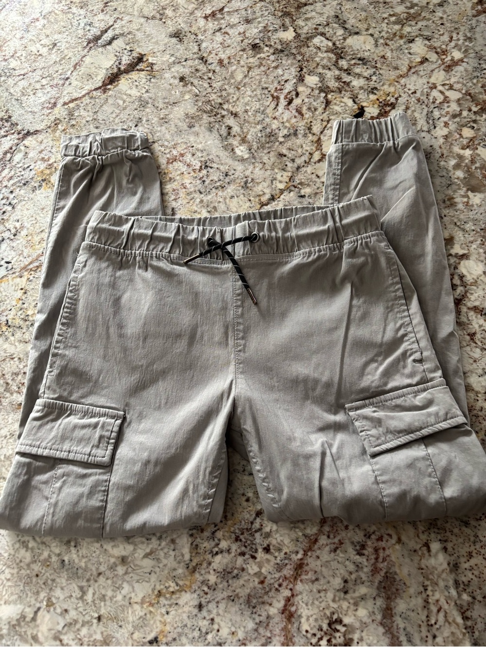 Ring of Fire Light Gray Elastic Waist Skirt